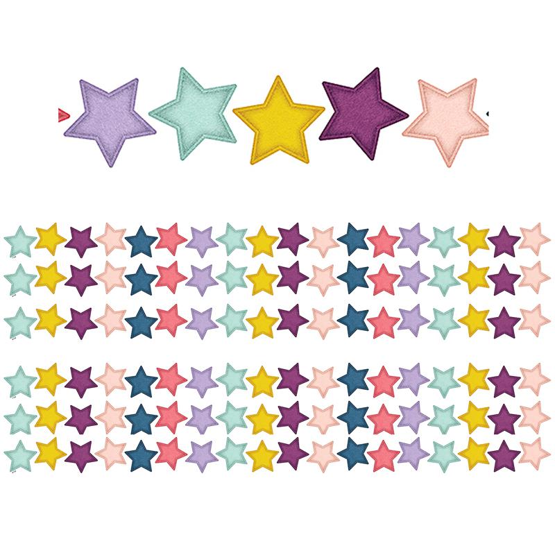 Oh Happy Day Stars Die-Cut Border Trim, 35 Feet, 6 Packs. Picture 2