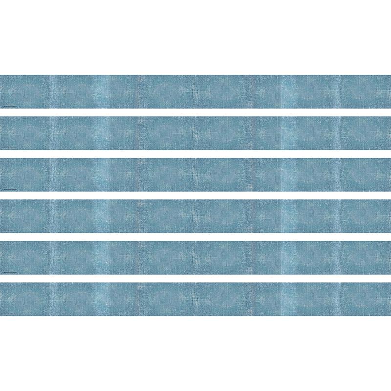 Moving Mountains Blue Straight Border Trim, 35 Feet Per Pack, 6 Packs. Picture 2
