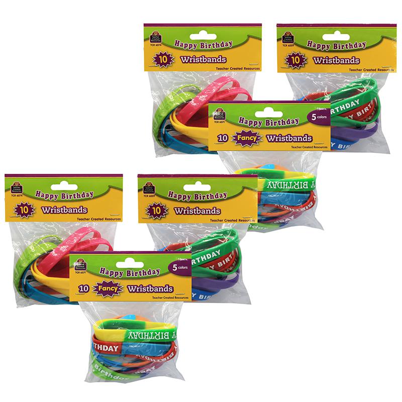 Happy Birthday Wristband Classroom Super Pack, 30 Per Pack, 2 Packs. Picture 3
