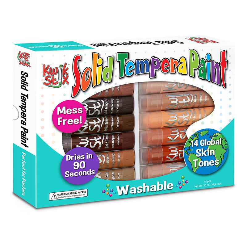 Tempera Paint Sticks Global Skin Tone Set, Pack of 14. Picture 2