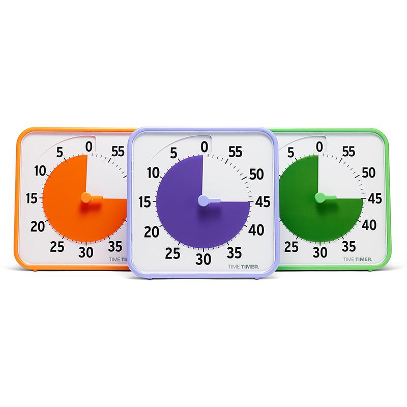Original 8" Timer - Learning Center Classroom Set, Secondary Colors, Set of 3. Picture 2