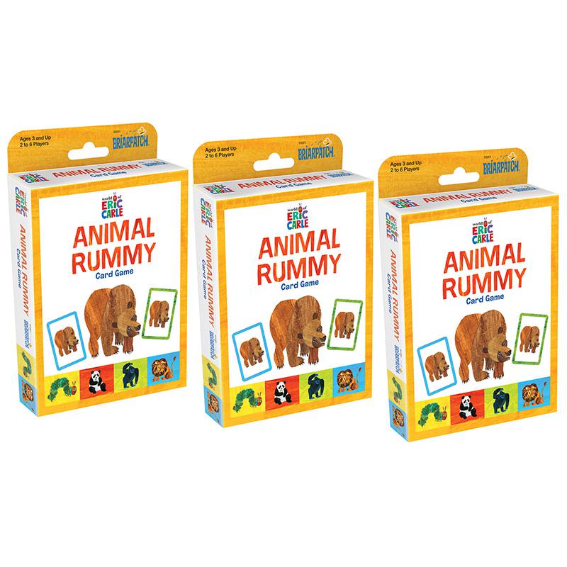 The World of Eric Carle Animal Rummy Card Game, Pack of 3. Picture 2