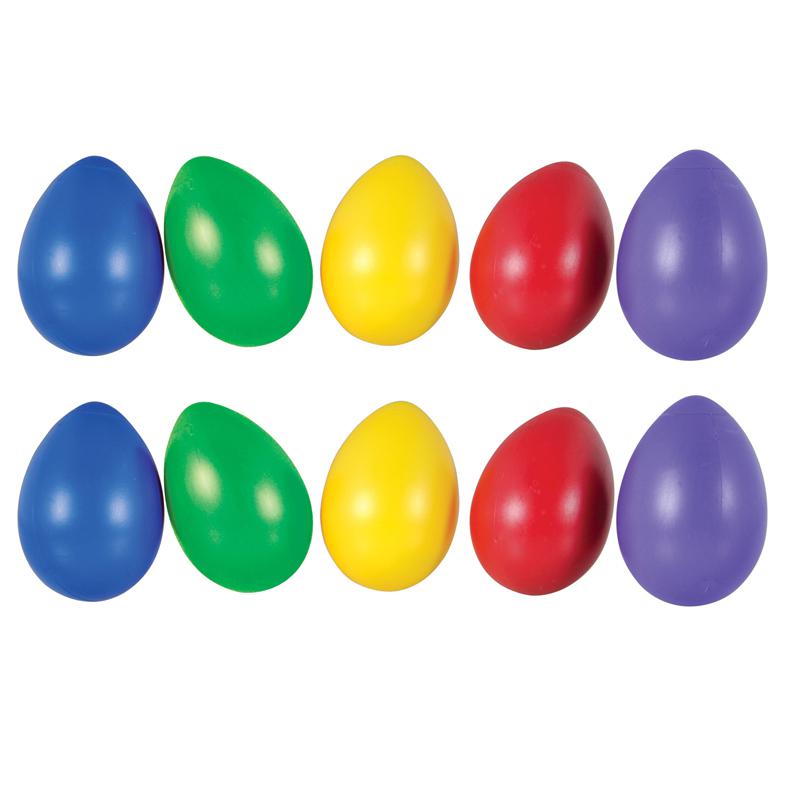 Jumbo Egg Shakers, 5 Per Set, 2 Sets. Picture 2