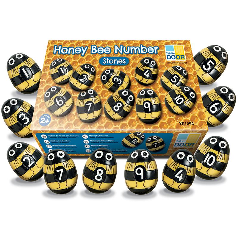 Honey Bee Number Stones, Set of 20. Picture 2