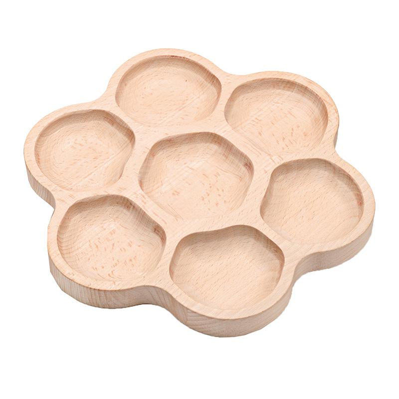 Natural Flower Tactile Tray, 6-Section. Picture 2