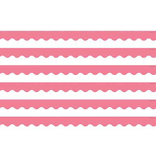 Light Pink Scalloped Border Trim, 35 Feet Per Pack, 6 Packs. The main picture.