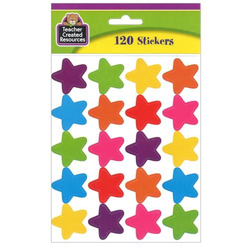 Bright Stars Stickers (die cut star shape), 120 Per Pack, 12 Packs. Picture 2