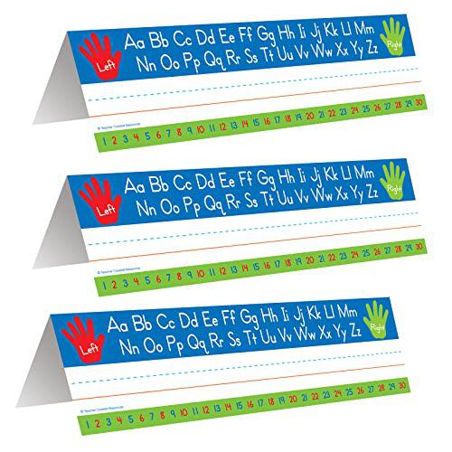 Left Right Alphabet Tented Name Plate, 36 Per Pack, 3 Packs. Picture 1