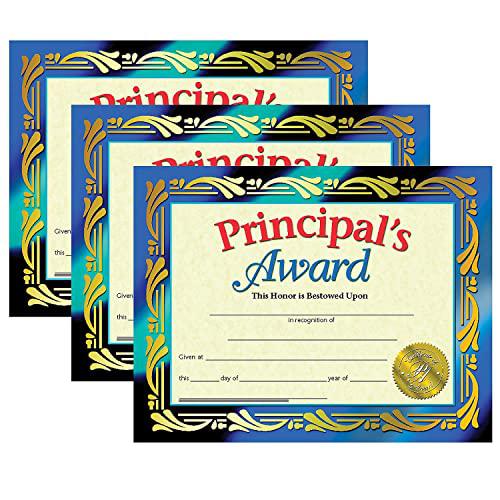Principal's Award Certificate, 8.5" x 11", 30 Per Pack, 3 Packs. Picture 1