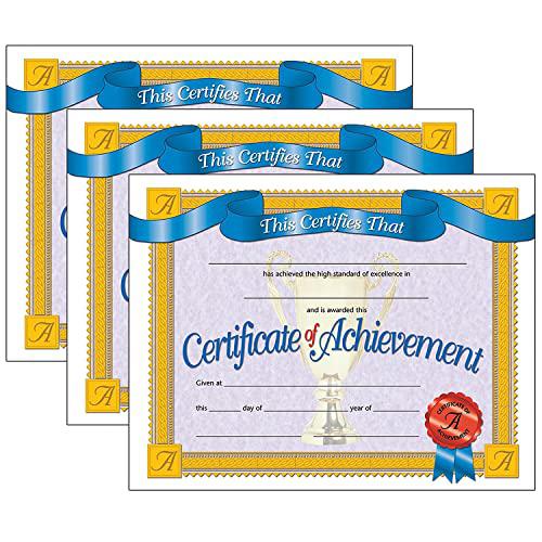 Certificate of Achievement, 30 Per Pack, 3 Packs. Picture 1