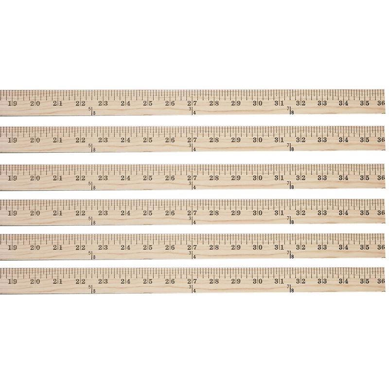 Wood Yardstick, Pack of 6. Picture 1