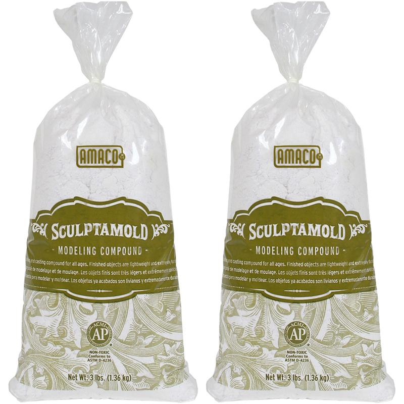 Sculptamold Modeling Compound, 3 lbs. Per Bag, 2 Bags. Picture 1