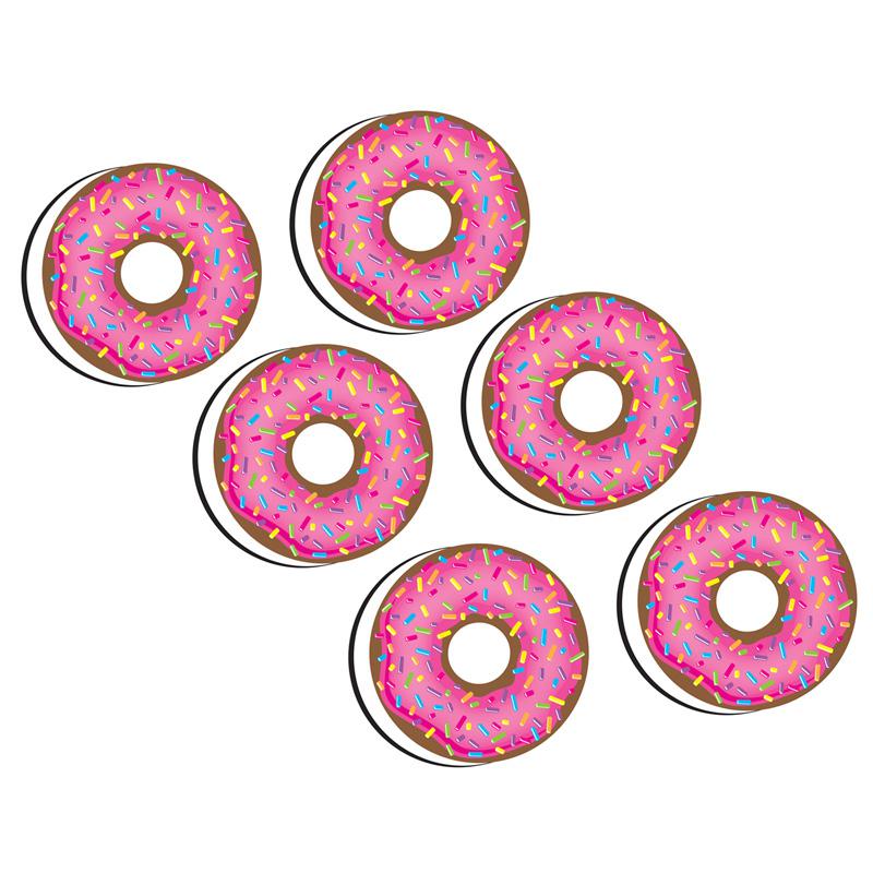 Magnetic Whiteboard Erasers, DonutFetti, Pack of 6. Picture 1