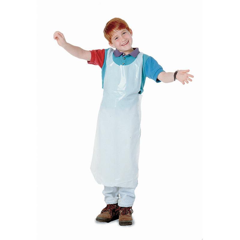CHILDRENS DISPOSABLE APRONS 100PK. Picture 1