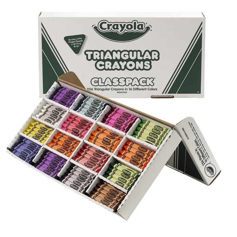 BINNEY & SMITH / CRAYOLA Classpack Triangular Crayons, 16 Colors, 256/BX. Picture 1