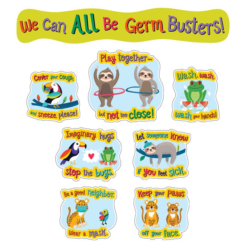 One World Germ Busters Bulletin Board Set. Picture 1