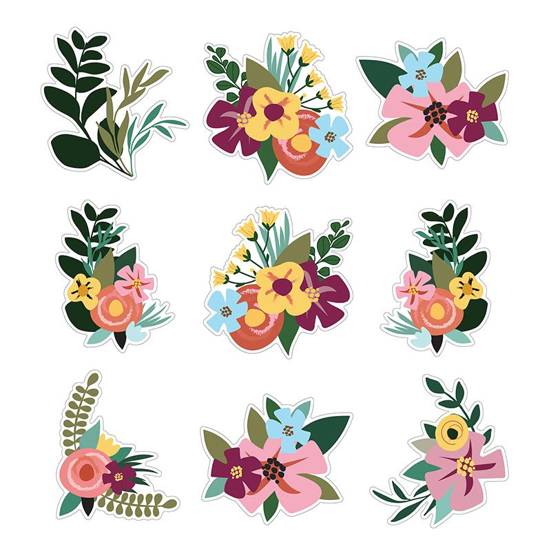 Grow Together Jumbo Flowers and Greenery Cut-Outs, 12 Per Pack, 3 Packs. Picture 1