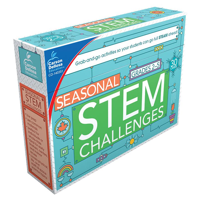 Seasonal STEM Challenges Learning Cards. Picture 1