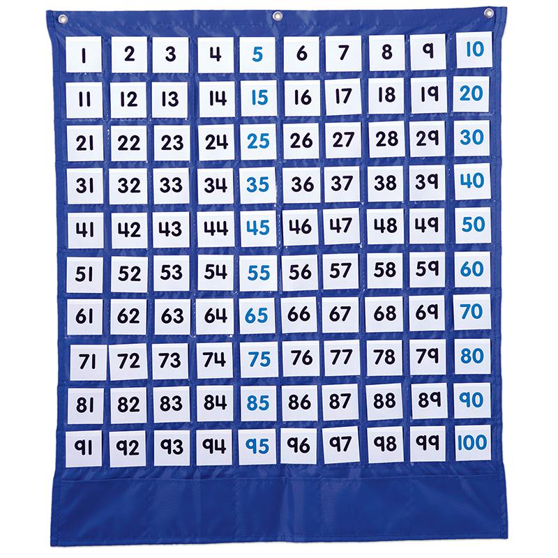 DELUXE HUNDRED BOARD POCKET CHART. Picture 1