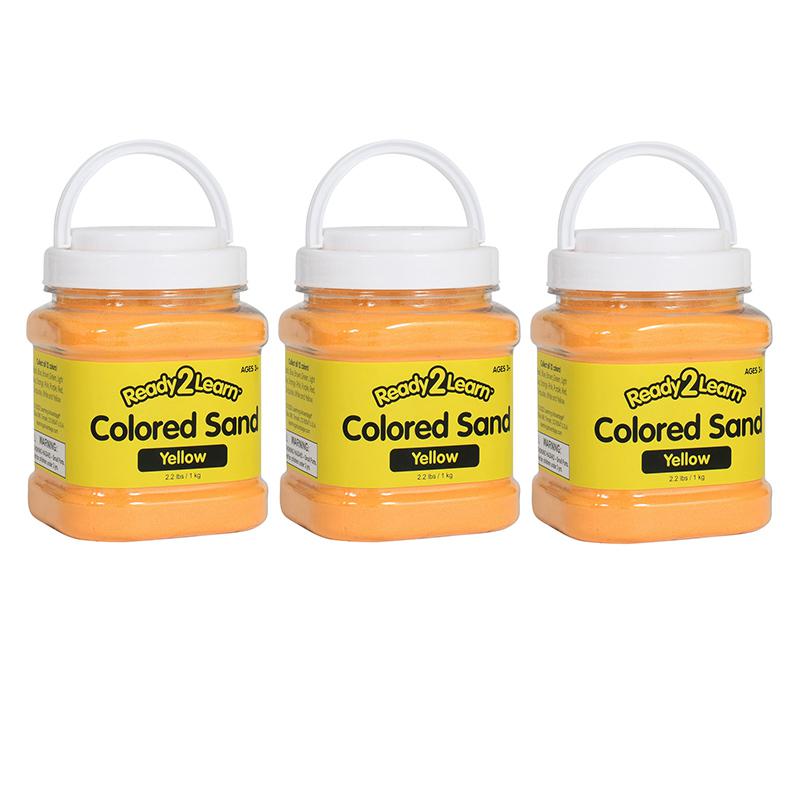 Colored Sand - Yellow - 2.2 lb. Jar - Pack of 3. Picture 1