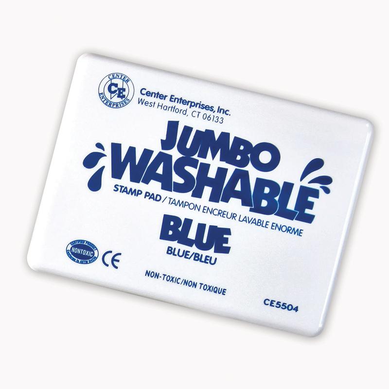 JUMBO STAMP PAD BLUE WASHABLE. Picture 1