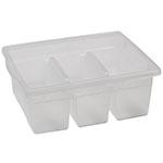 LEVELED READING CLEAR LARGE DIVIDED BOOK TUB. Picture 2