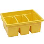 LEVELED READING YELLOW LARGE DIVIDED BOOK TUB. Picture 2