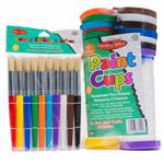 Stubby Brushes And Paint Cup 10/St. Picture 2