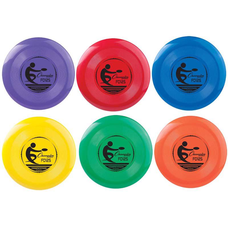 Plastic Disc, 125g, Assorted Colors, Pack of 6. Picture 1