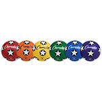 SOCCER BALL SET/6 RUBBER SIZE 4. Picture 2