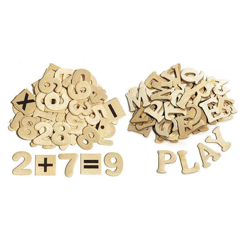 WOOD LETTERS & NUMBERS. Picture 1