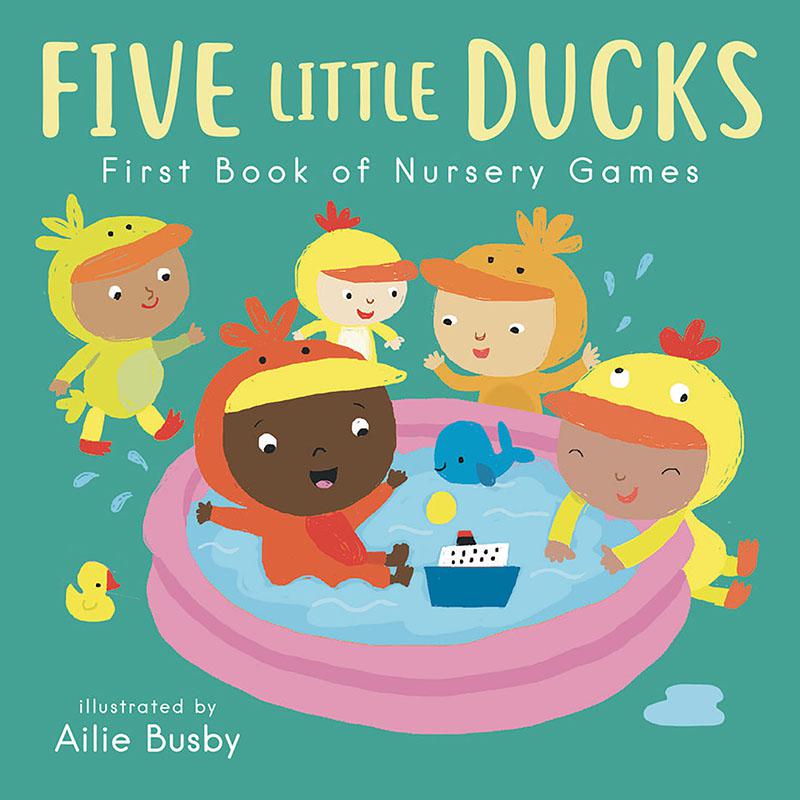 Five Little Ducks - First Book of Nursery Games Board Book. Picture 1