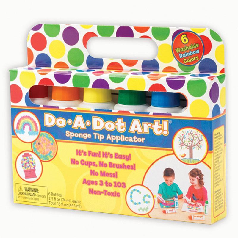 DO-A-DOT MARKERS RAINBOW PACK 6 CNT. The main picture.