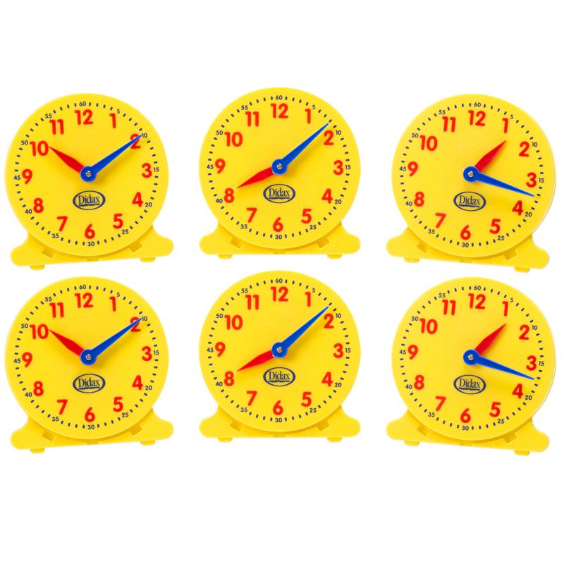 5IN STUDENT CLOCKS SET OF 6. Picture 1