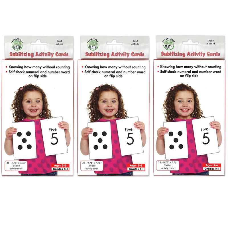 Subitizing Activity Cards, 38 Per Pack, 3 Packs. Picture 1