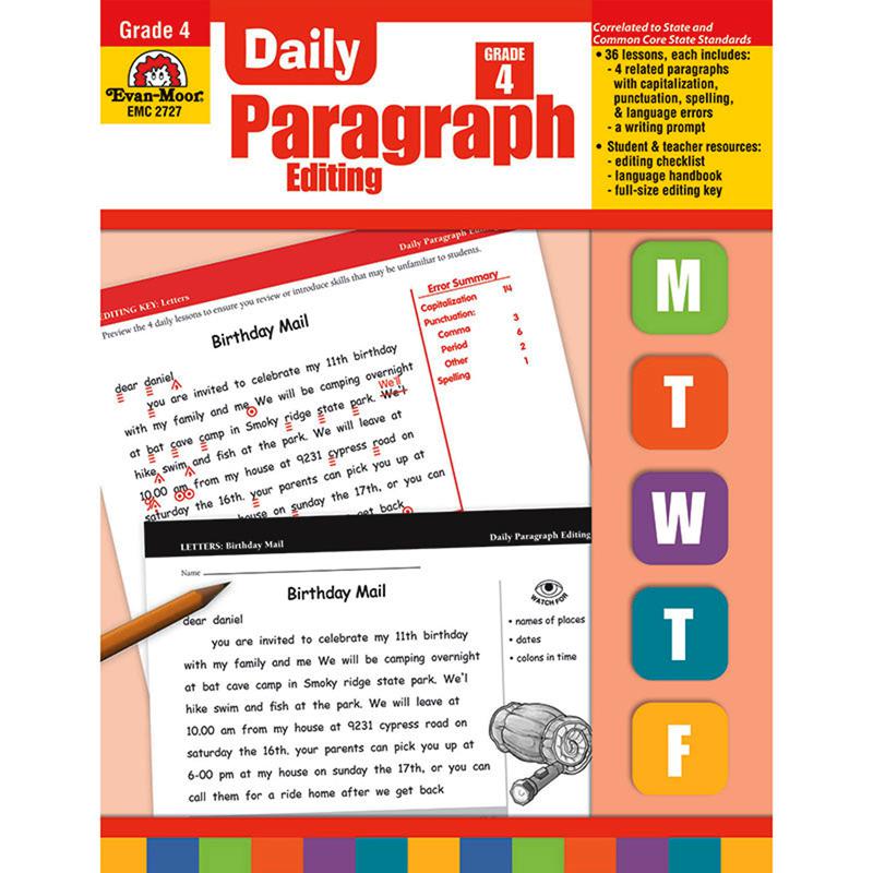 DAILY PARAGRAPH EDITING GR 4. The main picture.