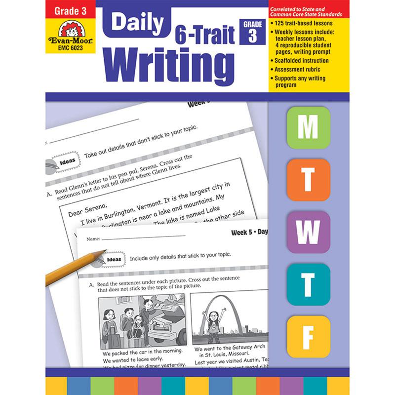 Daily 6-Trait Writing Book, Grade 3. The main picture.
