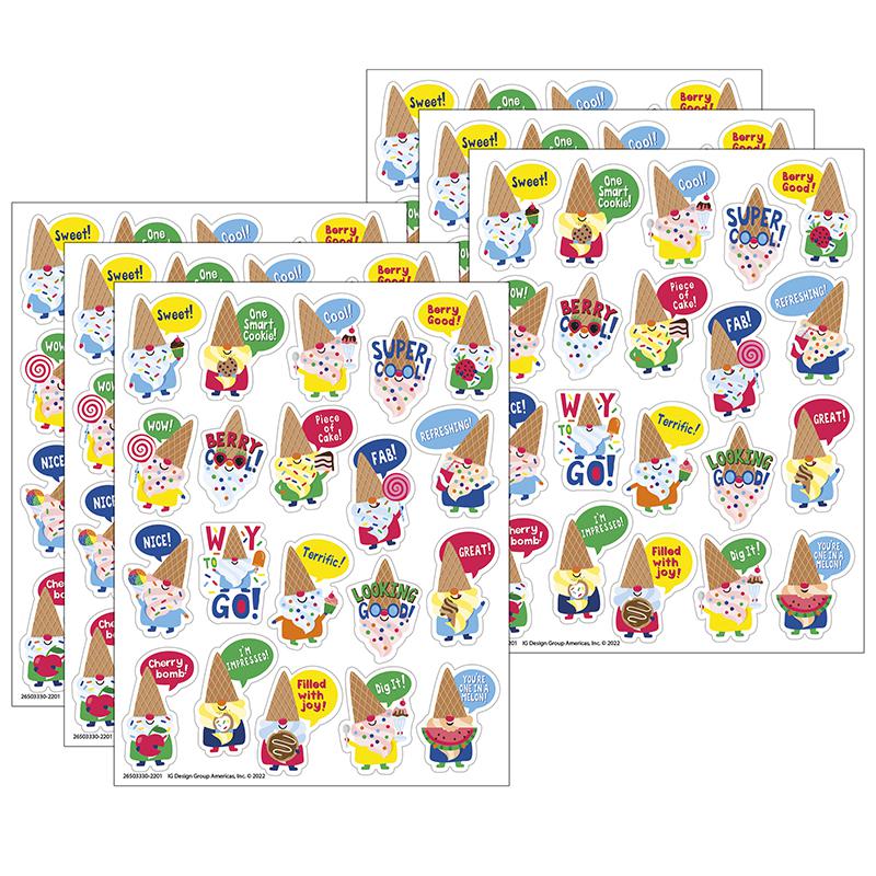 Dessert Gnomes Candy Scented Stickers, 80 Per Pack, 6 Packs. Picture 1