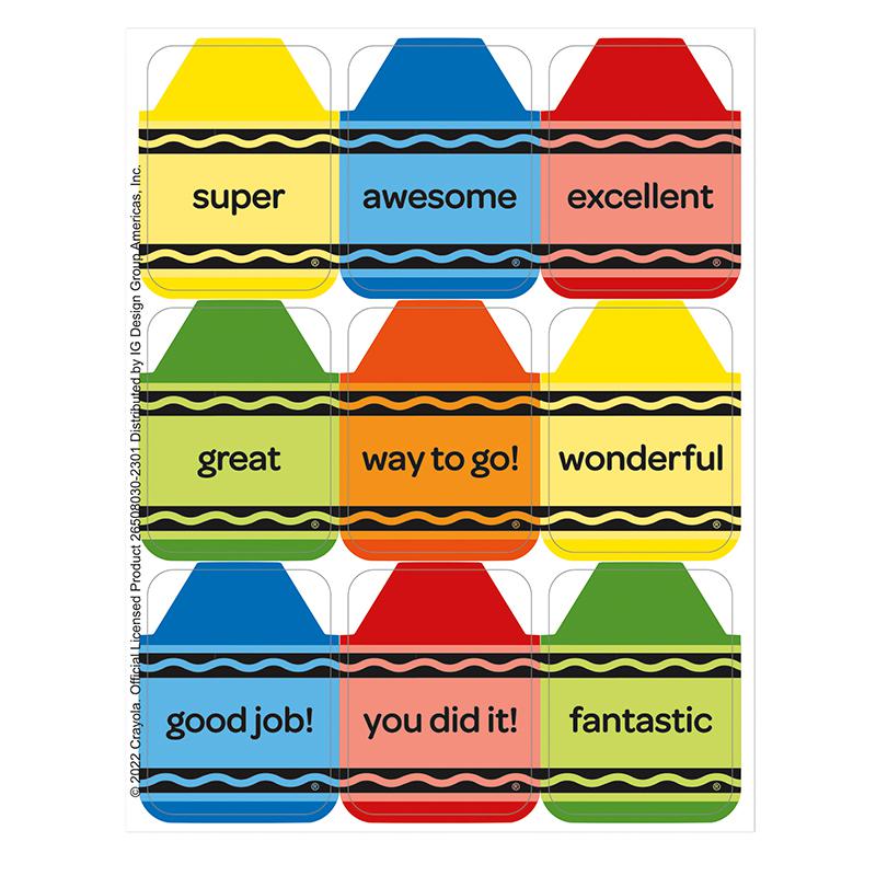 Crayola Giant Stickers, 36 Per Pack, 12 Packs. Picture 1