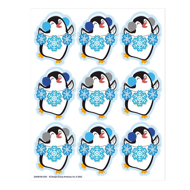 Winter Penguin Giant Stickers, 36 Per Pack, 12 Packs. Picture 1
