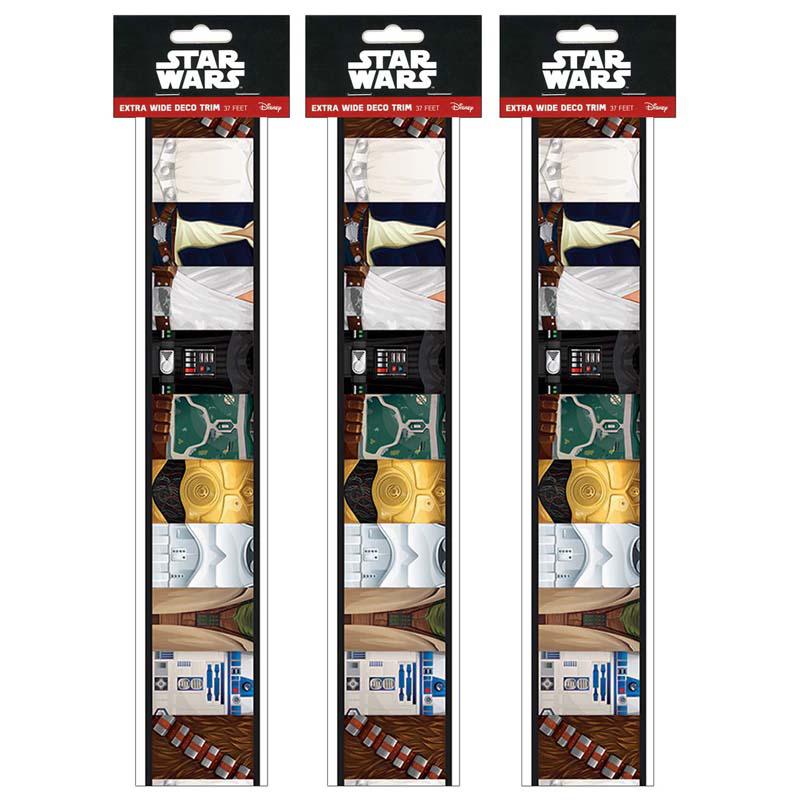Star Wars Extra Wide Deco Trim, 37 Feet Per Pack, 3 Packs. Picture 1