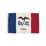 3X5 NYLON IOWA FLAG HEADING & GROMMETS. Picture 2
