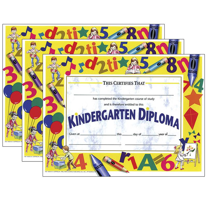 Kindergarten Diploma, 8.5" x 11", 30 Per Pack, 3 Packs. Picture 1