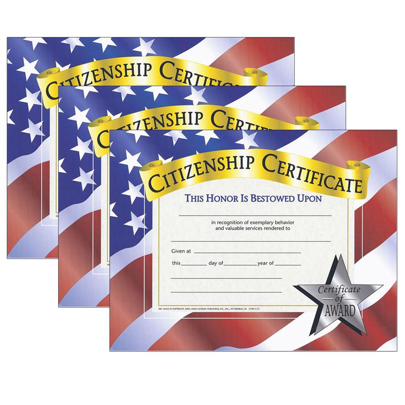 Citizenship Certificate, 30 Per Pack, 3 Packs. Picture 1
