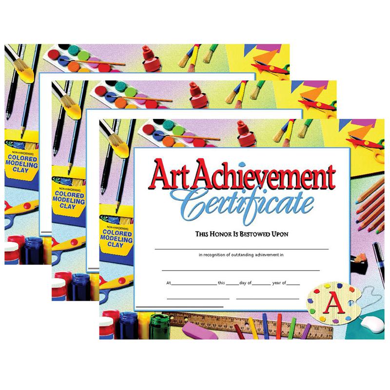 Art Achievement Certificate, 30 Per Pack, 3 Packs. Picture 1