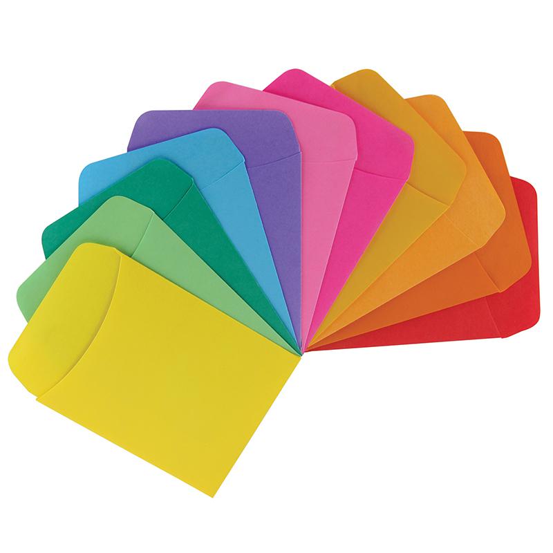 BRIGHT LIBRARY POCKETS 300CT ASST COLORS. Picture 1