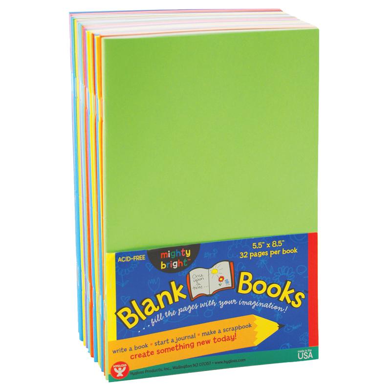 MIGHTY BRIGHT BOOKS 5 1/2 X 8 1/2 32 PAGES 10 BOOKS ASSORTED COLORS. Picture 1