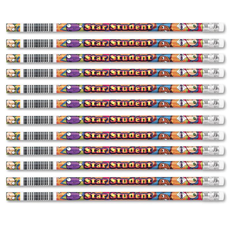 Star Student Pencils, 12 Per Pack, 12 Packs. Picture 1