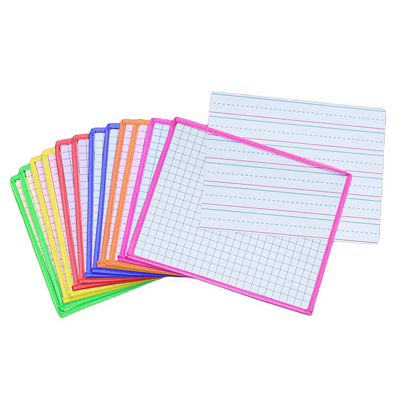 KLEENSLATE DRY ERASE BOARD 12PK SYS DRY ERASE SLEEVES 2 SIDE TEMPLATES. Picture 1