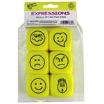 Foam Expressions Dice Set Of 6. Picture 2
